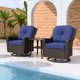 Azure Bay 3 Piece Outdoor Wicker Bistro Set - Eagle Peak Custom Canopy Tent