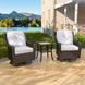 Azure Bay 3 Piece Outdoor Wicker Bistro Set - Eagle Peak Custom Canopy Tent