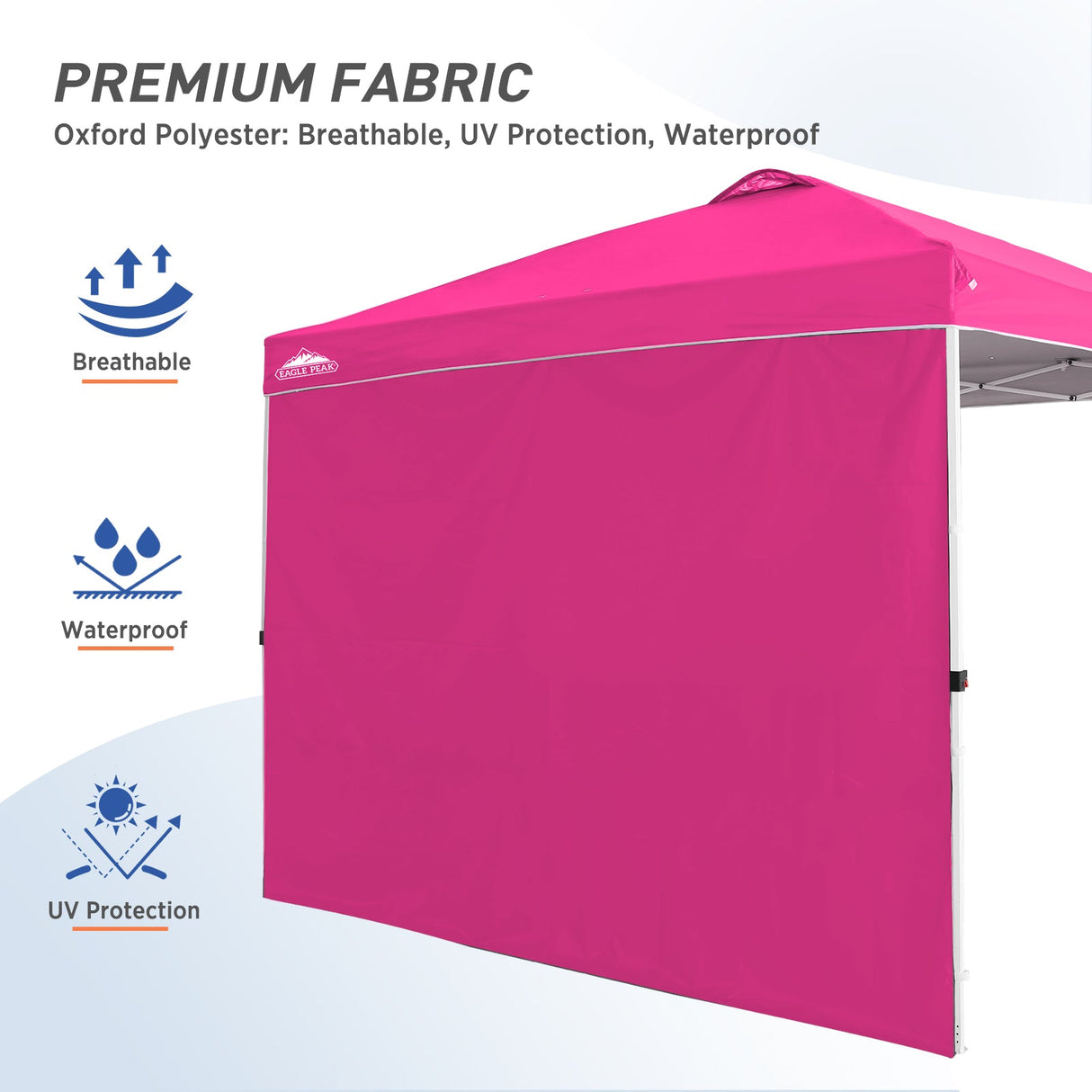 Canopy SunWall for E100 10x10 Straight Leg Pop Up Canopy, 1 Sidewall - Eagle Peak Custom Canopy Tent