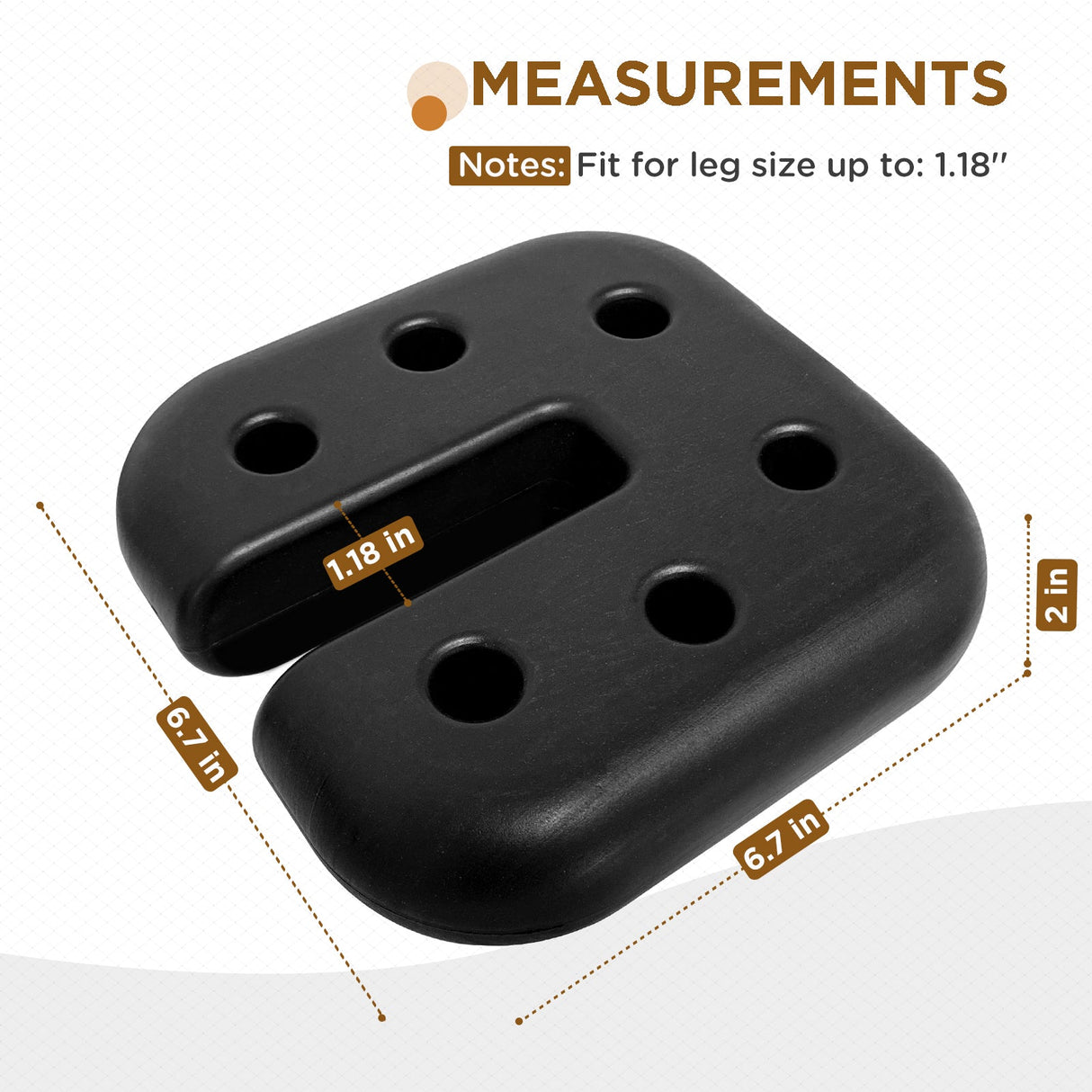 Canopy Weight Plates 4 - Set for Pop up Canopy, Tent, Gazebo, Umbrellas, Tent Weights for Legs, 20 lbs, Black - Eagle Peak Custom Canopy Tent