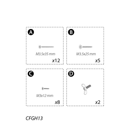 CFGH13 Part Screw Set - Eagle Peak Canopy and Outdoor Products