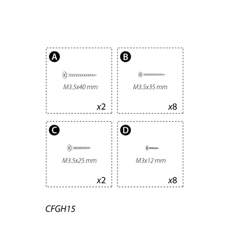 CFGH15 Part Screw Set - Eagle Peak Canopy and Outdoor Products