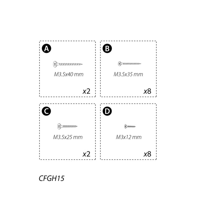 CFGH15 Part Screw Set - Eagle Peak Canopy and Outdoor Products