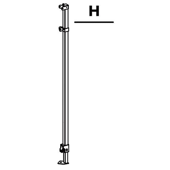 CL100 Part H Leg Assembly - Eagle Peak Canopy and Outdoor Products