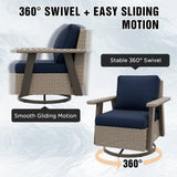 Classic Wicker Patio Bistro Set of 2, Beige/Beige, Red, Dark Blue, Tan, Black - Eagle Peak Custom Canopy Tent