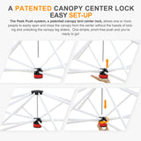 Commercial Pop up Canopy with 1 Sidewall, Heavy Duty Canopy Tent 12x12 - Eagle Peak Custom Canopy Tent