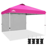 Commercial Pop up Canopy with 1 Sidewall, Heavy Duty Canopy Tent 12x12 - Eagle Peak Custom Canopy Tent