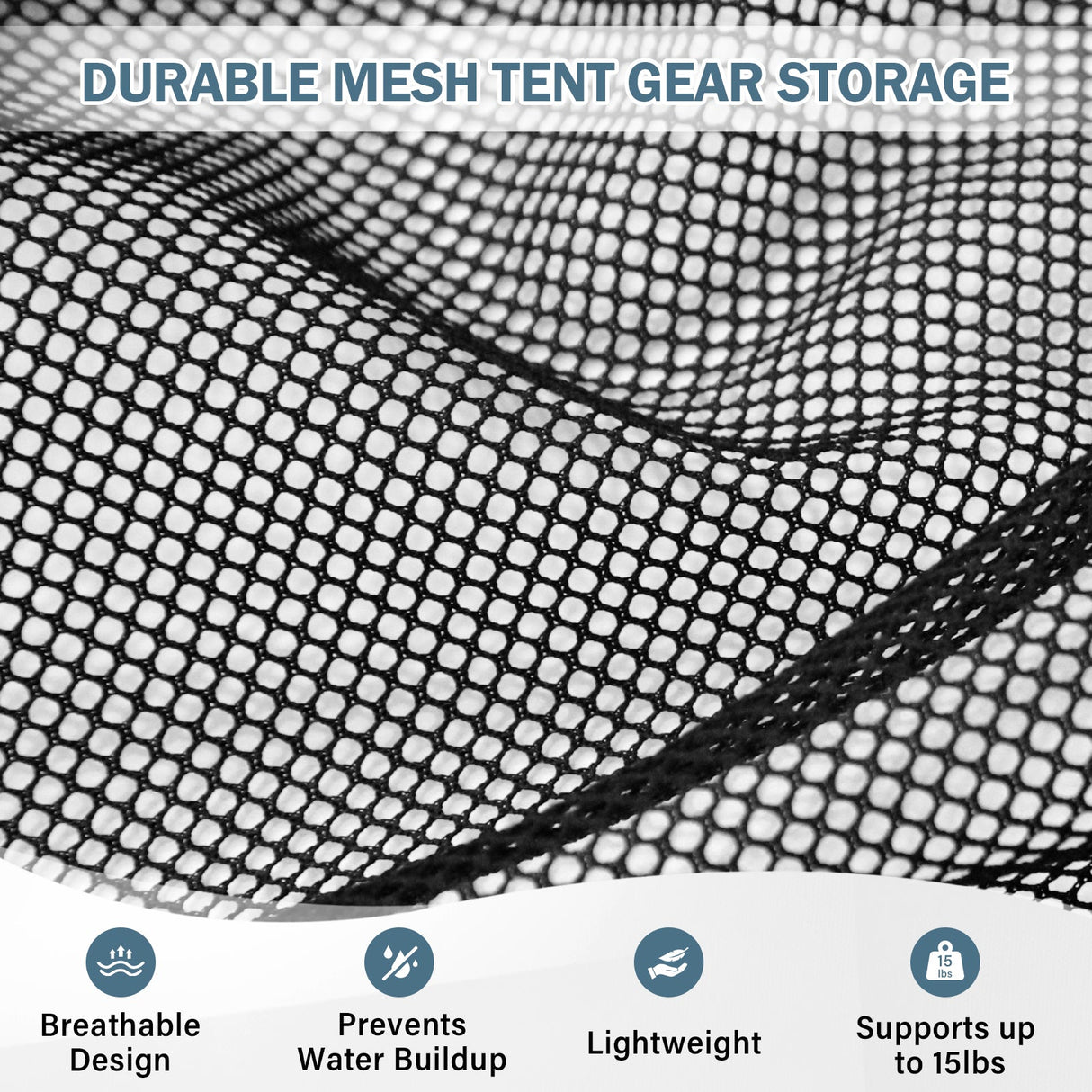 Compact Corner Mesh Shelf for Canopy Tent - Eagle Peak Custom Canopy Tent