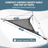 Compact Corner Mesh Shelf for Canopy Tent - Eagle Peak Custom Canopy Tent