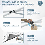 Compact Corner Mesh Shelf for Canopy Tent - Eagle Peak Custom Canopy Tent