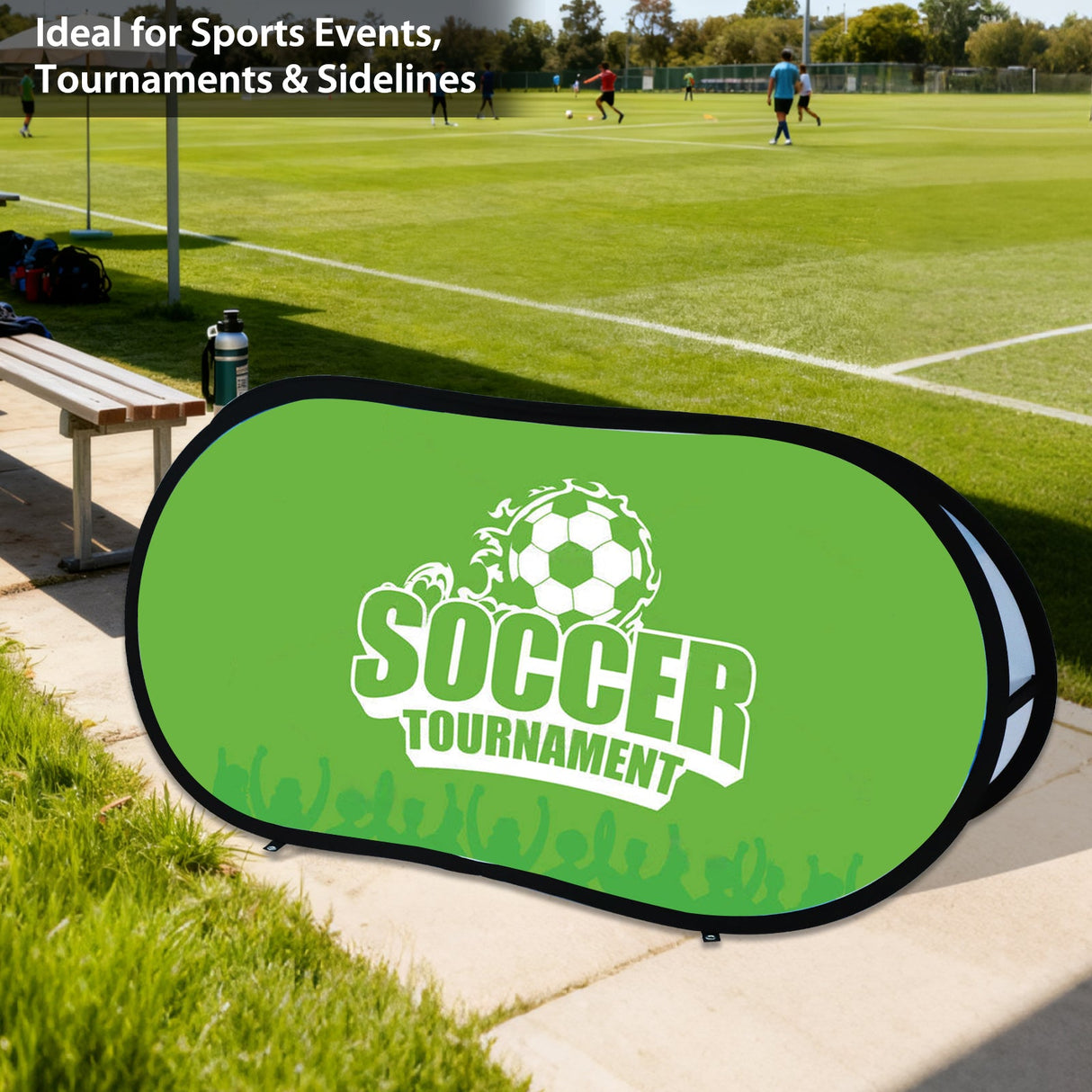 Custom A Frame Pop Up Banner Display, Vertical/Triangle/Oval/Circle/Horizontal - Eagle Peak Custom Canopy Tent