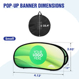 Custom A Frame Pop Up Banner Display, Vertical/Triangle/Oval/Circle/Horizontal - Eagle Peak Custom Canopy Tent