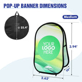 Custom A Frame Pop Up Banner Display, Vertical/Triangle/Oval/Circle/Horizontal - Eagle Peak Custom Canopy Tent