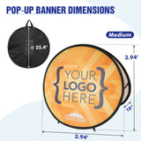 Custom A Frame Pop Up Banner Display, Vertical/Triangle/Oval/Circle/Horizontal - Eagle Peak Custom Canopy Tent