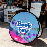 Custom A Frame Pop Up Banner Display, Vertical/Triangle/Oval/Circle/Horizontal - Eagle Peak Custom Canopy Tent