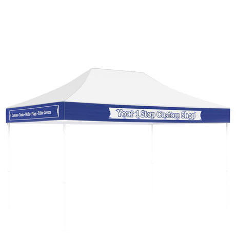 Custom Canopy Banner Personalized Banner with Logo for 10x10 Pop Up Canopy Tent Custom Sign - Eagle Peak Custom Canopy Tent