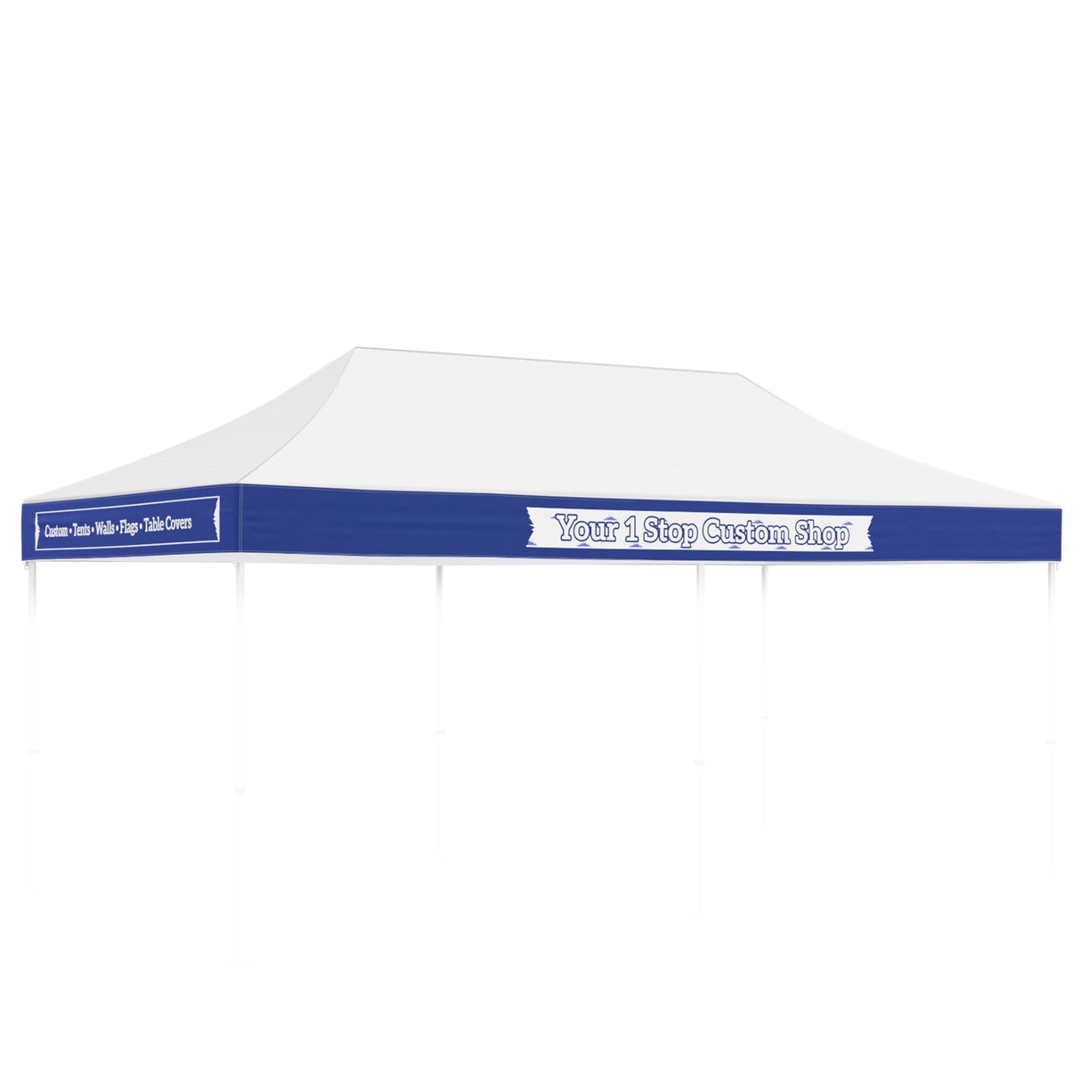 Custom Canopy Banner Personalized Banner with Logo for 10x10 Pop Up Canopy Tent Custom Sign - Eagle Peak Custom Canopy Tent