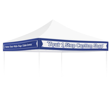 Custom Canopy Banner Personalized Banner with Logo for 10x10 Pop Up Canopy Tent Custom Sign - Eagle Peak Custom Canopy Tent