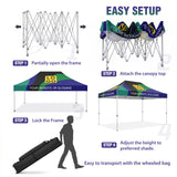 Custom Canopy Tent 10x15 with Logo, Custom Vendor Tent - Eagle Peak®