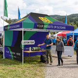 Custom Canopy Tent 10x15 with Logo, Custom Vendor Tent - Eagle Peak®