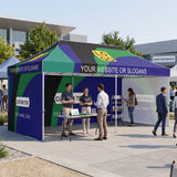 Custom Canopy Tent 10x20 with Logo, Custom Vendor Tent - Eagle Peak®