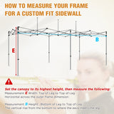 Custom Canopy Top Cover with Sidewall to Fit Your 10x20 Canopy Frame - Eagle Peak Custom Canopy Tent