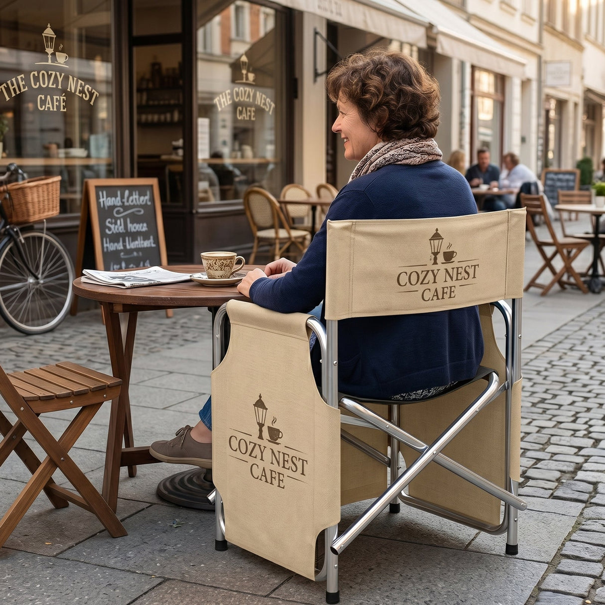 Custom Folding Director Chair with Backrest - Eagle Peak®