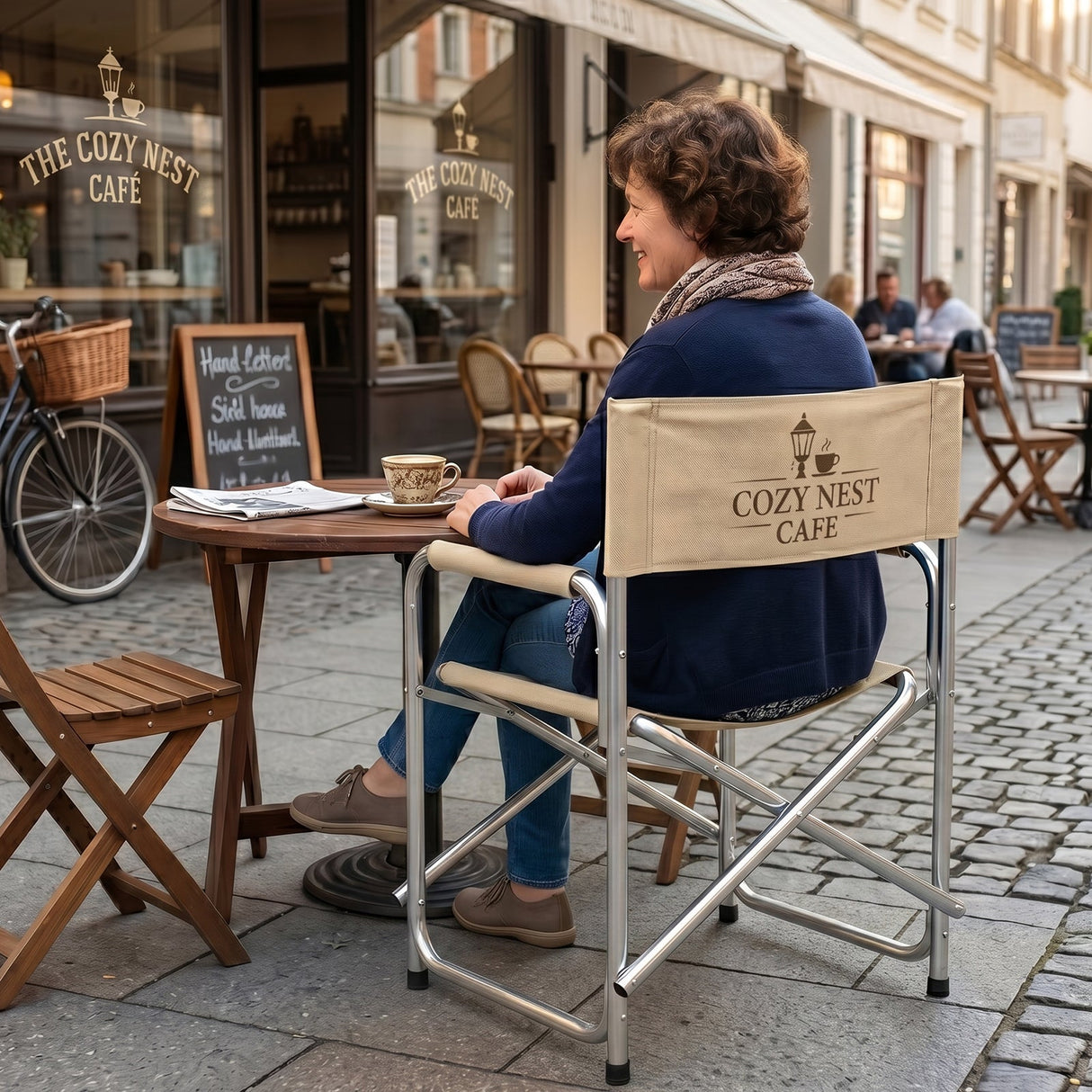 Custom Folding Director Chair with Backrest - Eagle Peak®