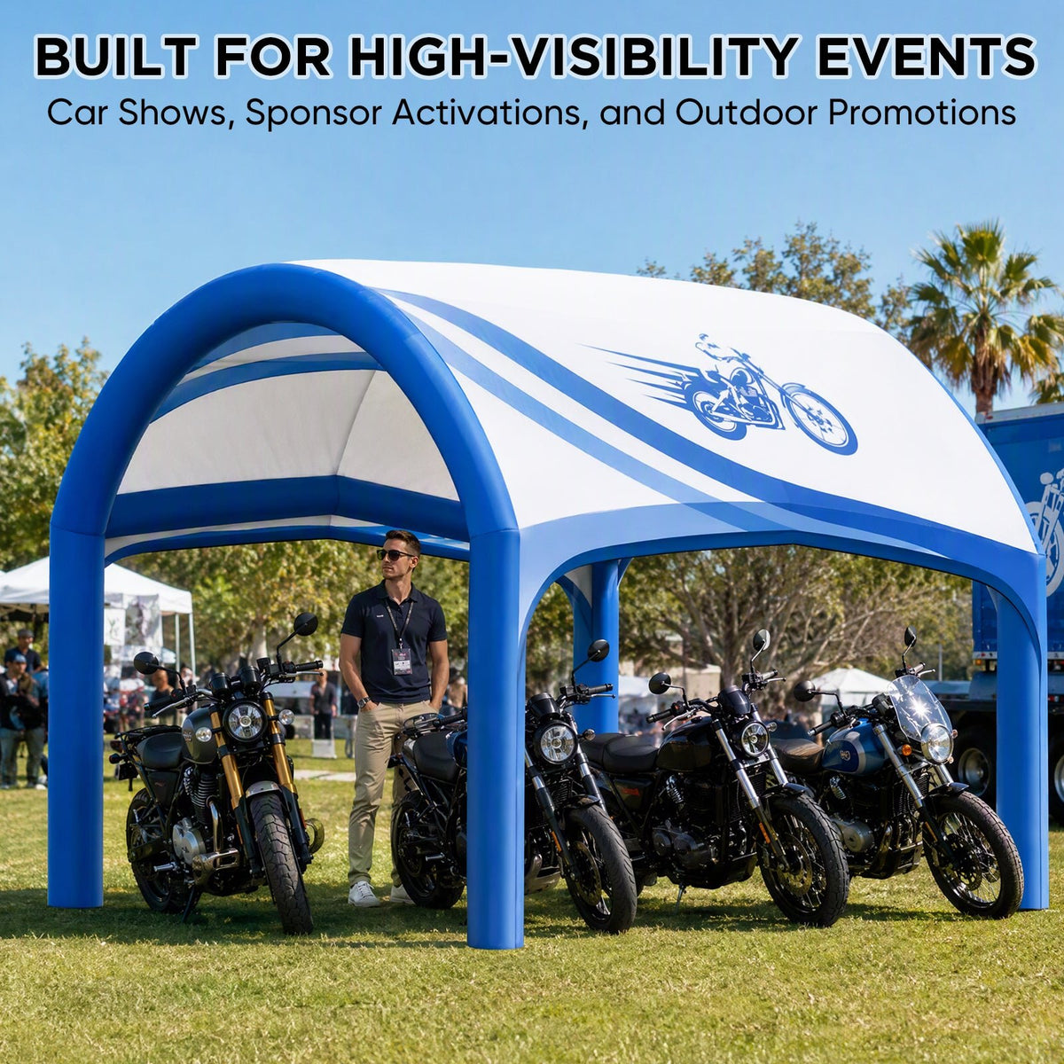 Custom Inflatable Event Tent with Logo, Cave Tent - Eagle Peak®