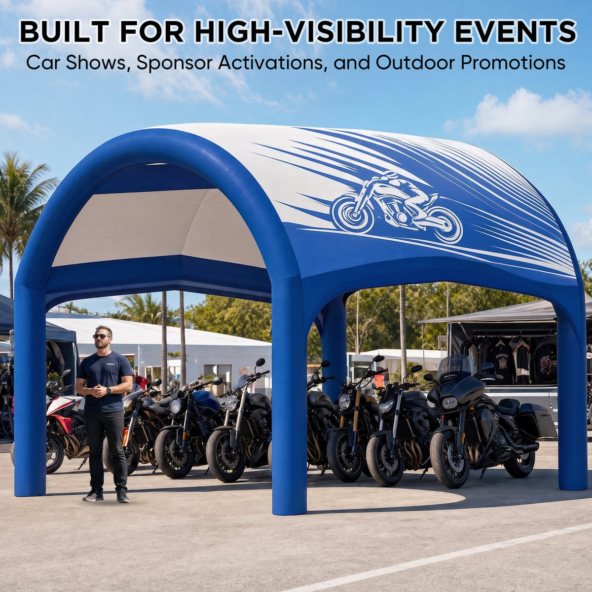 Custom Inflatable Event Tent with Logo, Cave Tent - Eagle Peak®