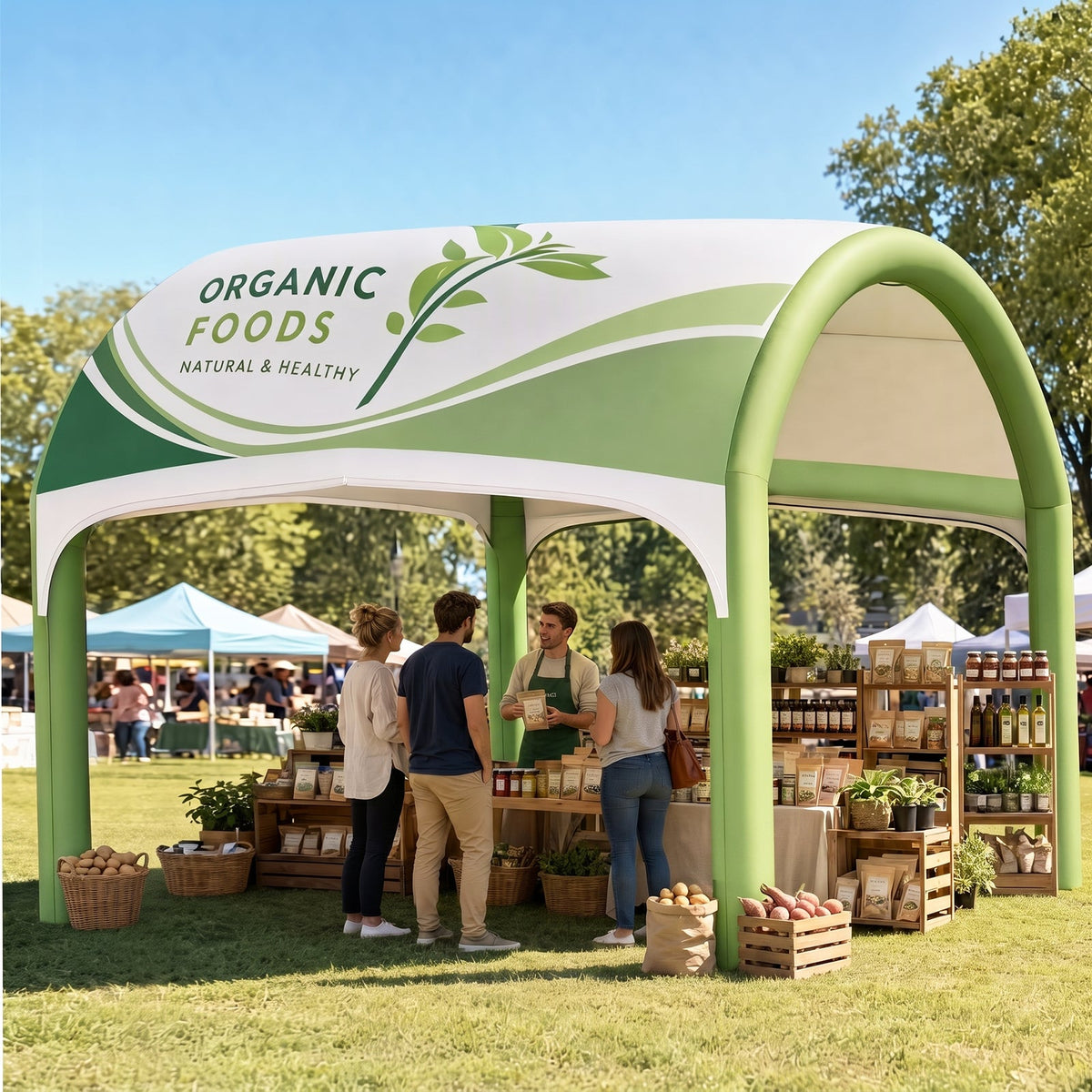 Custom Inflatable Event Tent with Logo, Cave Tent - Eagle Peak®