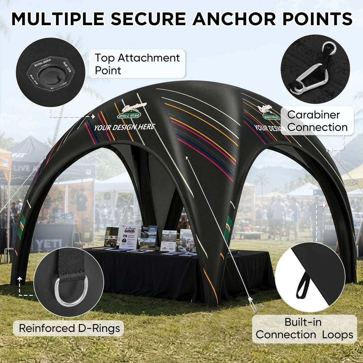 Custom Inflatable Event Tent with Logo, Igloo Tent - Eagle Peak®