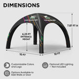 Custom Inflatable Event Tent with Logo, Spider Tent - Eagle Peak®