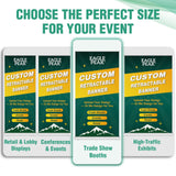 Custom Retractable Banner Stand with Your Business Logo - Eagle Peak®