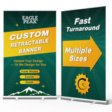 Custom Retractable Banner Stand with Your Business Logo - Eagle Peak®