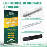 Custom Retractable Banner Stand with Your Business Logo - Eagle Peak®