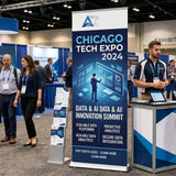 Custom Retractable Banner Stand with Your Business Logo - Eagle Peak®