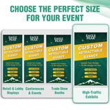 Custom Retractable Banner Stand with Your Business Logo - Eagle Peak®