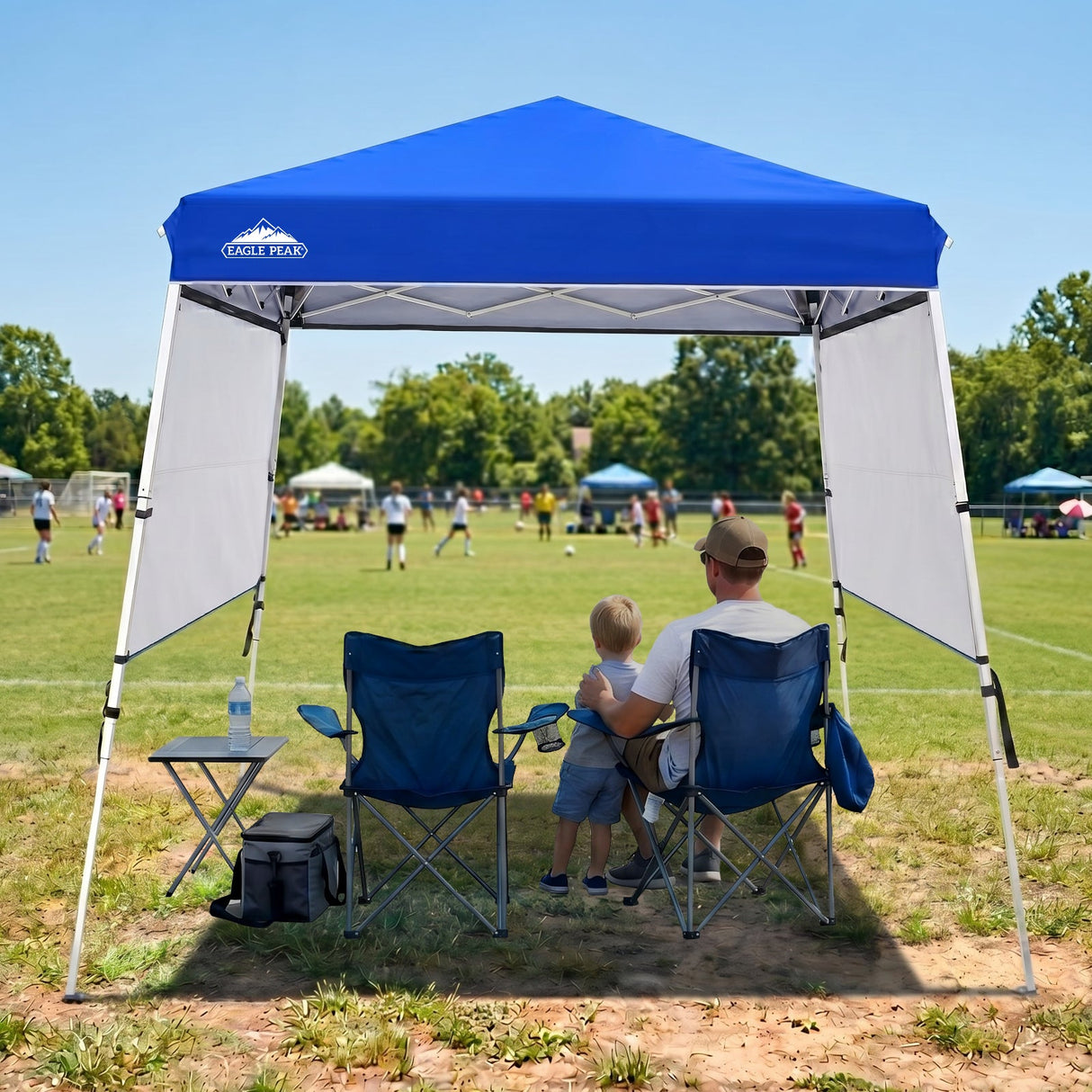 Day Tripper 8x8 Aluminum Super-Lightweight Slant Leg Pop Up Canopy with 3 Removable Walls - Eagle Peak®