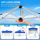Day Tripper 8x8 Aluminum Super-Lightweight Slant Leg Pop Up Canopy with 3 Removable Walls - Eagle Peak®