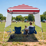 Day Tripper 8x8 Aluminum Super-Lightweight Slant Leg Pop Up Canopy with 3 Removable Walls - Eagle Peak®