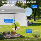 Day Tripper 8x8 Aluminum Super-Lightweight Slant Leg Pop Up Canopy with 3 Removable Walls - Eagle Peak®