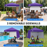 Day Tripper 8x8 Aluminum Super-Lightweight Slant Leg Pop Up Canopy with 3 Removable Walls - Eagle Peak®