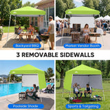 Day Tripper 8x8 Aluminum Super-Lightweight Slant Leg Pop Up Canopy with 3 Removable Walls - Eagle Peak®