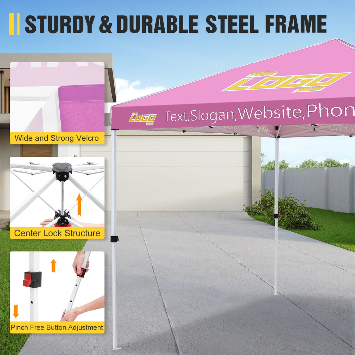 E100 Custom Printed Canopy - Eagle Peak Custom Canopy Tent