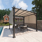 Eagle Peak 10Ftx10Ft Metal Pergola with Polyester Top - Eagle Peak Canopy and Outdoor Products