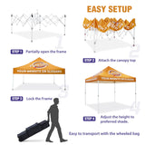 EAGLE PEAK 10x10 CP100 Steel Square Leg Heavy Duty Commercial Custom Canopy - CLICK TO CONFIGURE - Package Prices Start at $569.99 - Eagle Peak Canopy and Outdoor Products