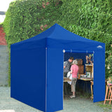 EAGLE PEAK 10x10 Heavy Duty Pop up Commercial Canopy with Removable Sidewalls,4 Sandbags - Eagle Peak Canopy and Outdoor Products