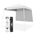 EAGLE PEAK 10x10 Pop Up Canopy Tent with Wall Panel, 10x10 Base 8x8 Top - Eagle Peak Canopy and Outdoor Products