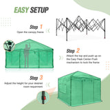 EAGLE PEAK 10x10 Pop - up Walk - in Greenhouse - Eagle Peak Canopy and Outdoor Products